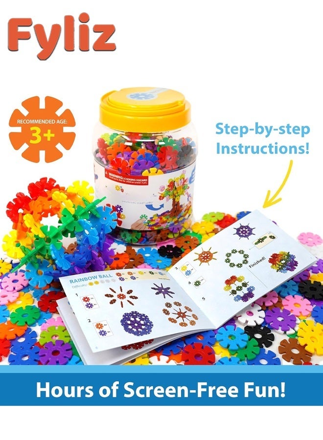 Fyliz Brain Flakes 500 Piece Set, Ages 3+, Interlocking Plastic Disc Toy for Creative Building, Educational STEM Learning ﻿ - Image 2